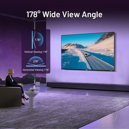 RCA TV 43 inches (108 cm), UHD 4K Smart TV with Wi-Fi, Triple Tuner (DVB-C/S/S2/T/T2), HDR10 HLG, RK43UN1, 2024 (only for Germany)