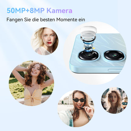 OUKITEL C58 Pro nutitelefon ilma lepinguta Android 14-24GB+256GB 50MP+8MP AI kaameraga mobiiltelefon ilma lepinguta 6,7-tolline 90Hz ekraan 5150mAh mobiiltelefon Soodne, NFC, GPS, kahe SIM-kaardiga 4G SIM-kaardi lukustuseta mobiiltelefonid