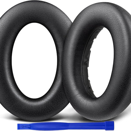 SOULWIT Replacement Ear Pads for Sennheiser Accentum/Accentum Plus Headphones, Soft Protein Leather Earpads, Noise Isolation Foam