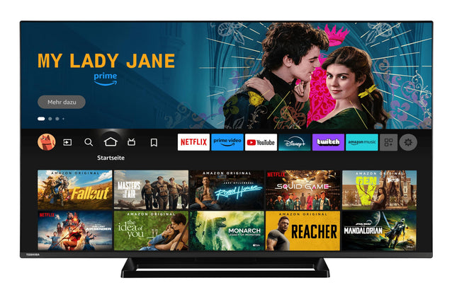 Toshiba 50-tolline Fire TV (4K UHD nutiteler, HDR Dolby Vision, kolmekordne tuuner, sisseehitatud Alexa, Onkyo heli) 50UF3F63DAZ