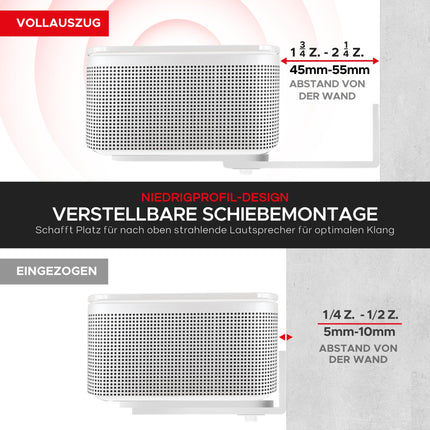 Soundbar Smart 300 500 550 600 700 900 Ultra, teleri kõlari reguleeritava seinakinnituse komplekt, valge, Bose 300/500/550/600/700/900/Ultra/Smart heliriba paigaldamiseks teleri kronsteini alla