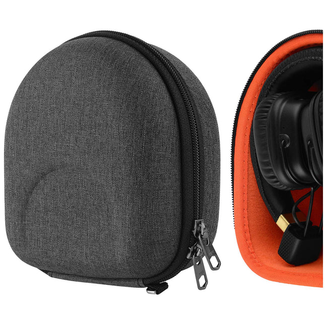 Geekria Headphone Case for Marshall Major, Major II, Major III, Monitor Bluetooth Wireless Over-Ear Headphones, Protective Bag for Headset Case, Hard Carrying Case