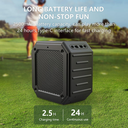 PILSAMAS Magnetic Bluetooth Speaker - 15W Music Box with Bass, Stereo Pairing, IPX7 Waterproof for Outdoor, Portable for Golf Cart