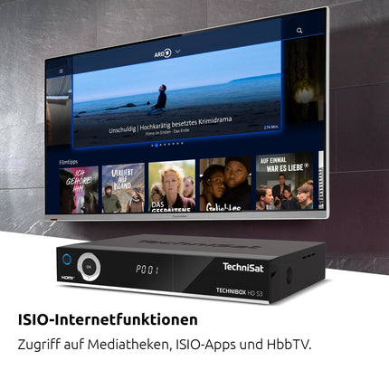 TechniSat TECHNIBOX HD S3 - HD satelliitvastuvõtja kahe tuuneriga (HDTV, DVB-S2, PVR salvestusfunktsioon USB või võrgu kaudu, HbbTV, CI+, HDMI) must