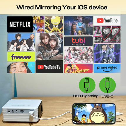 Mini Projector Mobile, 2025 YOTON Y3 Projector Small 1080P Supported, 10000L Mini Projector for Home Theater, 50% Zoom Outdoor Projector Compatible with HDMI/USB/Phone/PS5/TV Stick/The Best Choice for Kids