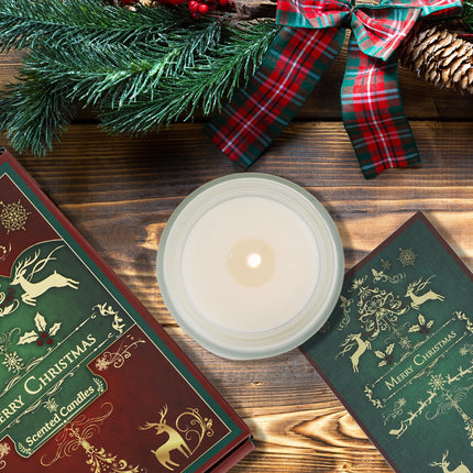 Christmas glass candles for women, 6 pack scented candles set, natural soy wax, aromatherapy candles for birthdays, Christmas candles for women, men, girlfriends, colleagues