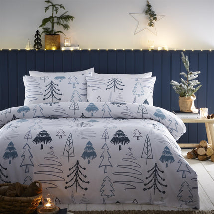 Charlotte Thomas Scandi Trees jõulutekikomplekt, valge, jõulutekikomplekt, kaheinimesevoodi