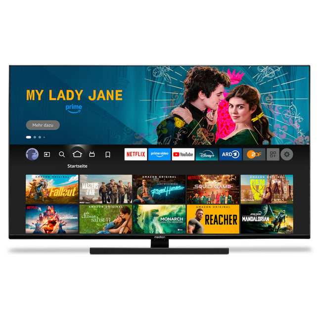 MEDION X14332 (MD 31410) 108 cm (43-tolline) QLED-teler (Fire TV, 4K nutiteler, Dolby Vision HDR, Dolby Atmos, Netflix, Prime Video)