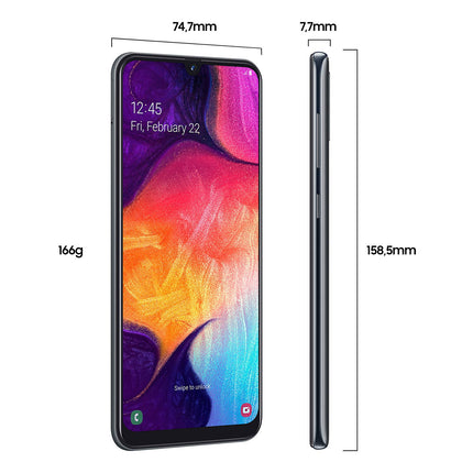 2019 Samsung Galaxy A50 kahe SIM-kaardiga 128GB - must (uuendatud)