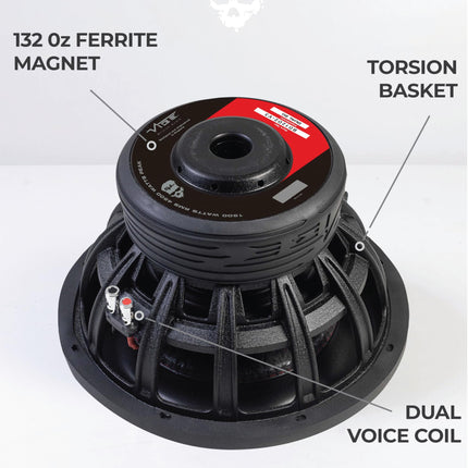 VIBE Audio BD12SPL 12" subwoofer (kahekordne 4 oomi takistus)
