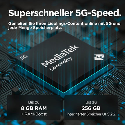 Motorola Moto g55 5G nutitelefon (6,49-tolline FHD+ ekraan, 50 MP kaamera, 8/256 GB, 5000 mAh, Android 14) Twilight Purple (vegan sünteetiline nahk), koos kaitseümbrisega [Ainult Amazonis]