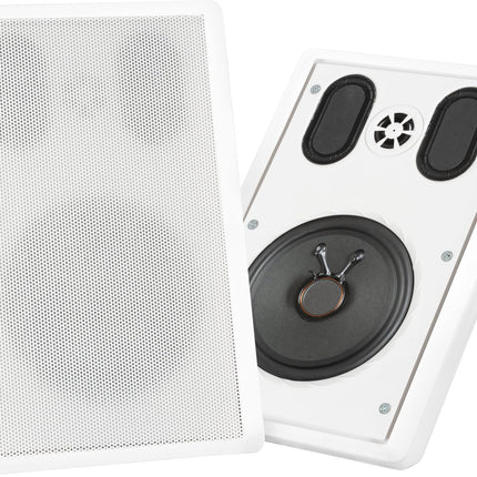 Pronomic FLS-540E WH lamepaneeliga seinakõlarite paar (HiFi lamekõlar, 2-ribaline karp, 5,25"/133 mm bassikõlar, 1,2"/30 mm kõrgsageduskõlar, 30/60 vatti (RMS/tipp), sidestusposti ühendus) valge