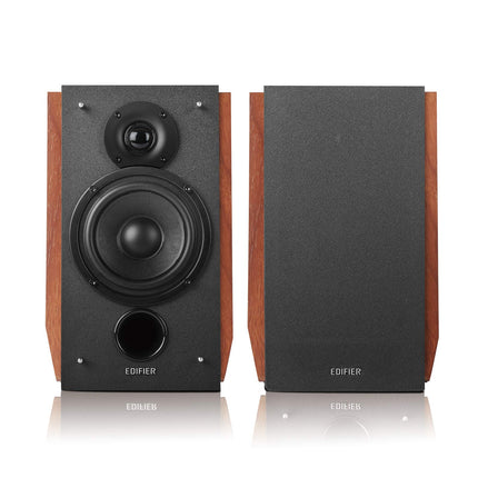Edifier R1700BTs aktiivkõlarid - Bluetooth v5.0, 2.0 juhtmevabad lähivälja stuudiokõlarid - 66w RMS subwooferväljundiga - puidust korpus, pruun