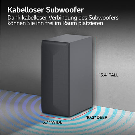 LG DS40Q 2.1 heliriba (300W) juhtmevaba subwooferiga (HDMI, Bluetooth), must