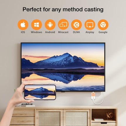EZCast Pocket Plus – juhtmevaba kuvari vastuvõtja ja saatja | USB-C ja USB-A ühilduv | Miracasti ja AirPlay tugi | töötab ilma DP Alt režiimita | Ideaalne koosolekuteks, hariduseks ja muuks otstarbeks