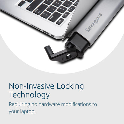 Kensington K64453WW sülearvuti lukustusjaam 2.0 koos MicroSaver 2.0-ga Apple MacBookidele ja üliõhukestele sülearvutitele, hõbedane/must