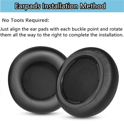 TaiZiChangQin MMX150 Replacement Ear Pads Compatible with Beyerdynamic MMX200 MMX100 MMX150 Wireless Headphones (Not Fit MMX300), Protein Leather Ear Cushions