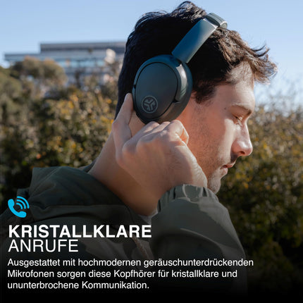 JLab JBuds LUX ANC nutikad mürasummutavad kõrvaklapid - kõrvapealsed Bluetooth-juhtmevabad kõrvaklapid mikrofoni ja aktiivse mürasummutusega, üle 70 tunni mänguaega, kokkupandavad Bluetooth-kõrvaklapid, Sage