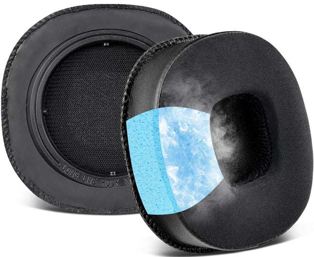 SOULWIT jahutusgeeliga vahetuskõrvapadjad Marshall MID ANC aktiivse mürasummutusega kõrvapealsetele juhtmevabadele Bluetooth-kõrvaklappidele, vahetuspadjad mürasummutava vahuga