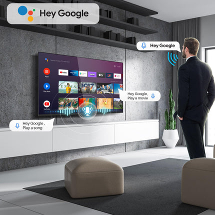 RCA RAQ50UN1 QLED TV 50 inches (126 cm) 4K UHD Smart Android TV Aver HDR Google Assistant Dolby Audio WiFi Bluetooth YouTube Netflix Prime Video VEVO Disney+