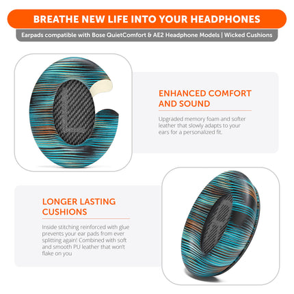 WC Wicked Cushions Replacement Ear Pads Compatible with Bose QuietComfort 35 (QC35) &amp; QuietComfort 35ii (QC35ii) Headphones &amp; More - Improved Comfort &amp; Durability | The Simulation