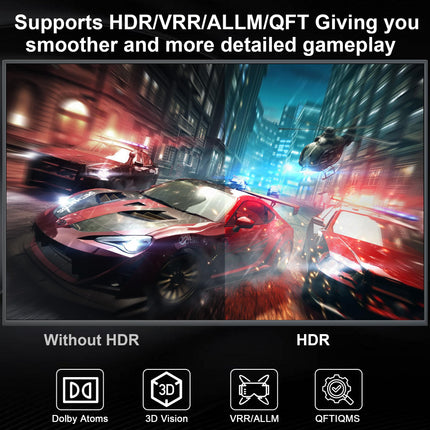 4K HDMI Switch 5 in 1 Output, 4K@60Hz HDMI Splitter with Remote Control, 5 Port HDMI Switch Selector Supports 3D HDR CEC HDCP2.2, Compatible with PS5/4/3, Xbox Switch, Roku TV, Fire Stick