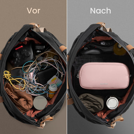 tomtoc kaablikorraldaja kott, elektroonika EDC lisatarvikud kaablikott kaablikorraldaja, reisimiseks vajalikud kohvrikorraldaja tehnikakott kinkekaabelkott mobiiltelefoni toiteallikale, laadimiskaabel, laadimispistik, akupank