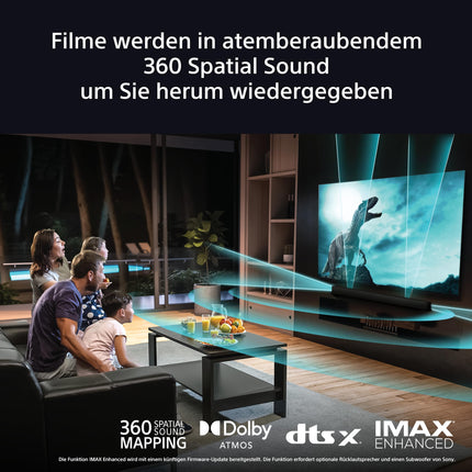 Sony BRAVIA Theatre Bar 8 Dolby Atmos heliriba telerile, 11 kõlarit, WiFi, Bluetooth, 360 ruumiline helikaardistus, mudel 2024