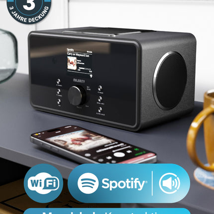 Internetiraadio WiFi | DAB-raadio Bluetoothiga | Köögiraadio 100-vatise 2.1 kõlari ja subwooferiga | DAB Plus raadio | Internetiraadiod | DAB Plus digitaalraadio puldiga | MAJORITY Bard