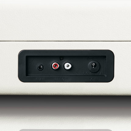 Lenco Classic Phono TT-115 plaadimängija - kaasaskantav plaadimängija - Bluetooth - USB - 3 kiirust - otsesalvestus USB-le ilma arvutita - rihmülekanne - kreemikas