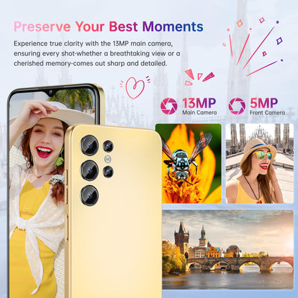 OUKITEL C1 Android 15 nutitelefon ilma lepinguta, 16 GB + 128 GB / 1 TB mobiiltelefon odav, 6,52" HD+ mobiiltelefon ilma lepinguta, 5150 mAh SIM-kaardita mobiiltelefonid, 13 MP + 5 MP, kahekordne 4G SIM-kaart, 3 pesa/sõrmejäljelugeja/OTG/3,5 mm pesa