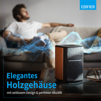 EDIFIER MS50A - Mitmetoaline WiFi nutikõlar Bluetoothi ​​ja juhtmevaba stereo funktsiooniga. Ühildub Amazon Alexa, Apple AirPlay 2, Spotify ja muuga. Pruun