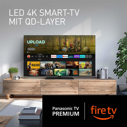 Panasonic TV-55W80AEZ, W80 seeria 55-tolline 4K Ultra HD LED-nutiteler, 2024, Fire TV, Dolby Vision ja Atmos, mängurežiim Plus, Alexa hääljuhtimine, Airplay, must