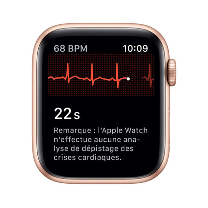 Apple Watch Series 5 44mm (GPS) - Gold Aluminum Case with Sand Pink Sport Band (Refurbished)