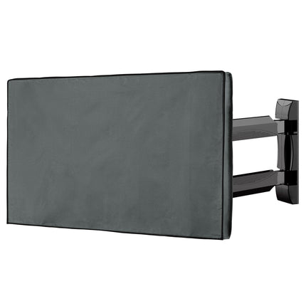 kwmobile 55" Outdoor TV Cover - TV Case Screen Protector - Weatherproof Protective Cover - Grey