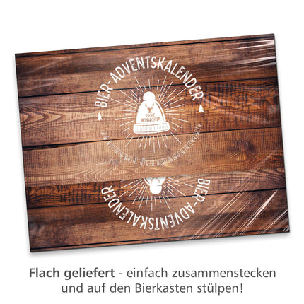 itenga Advent calendar attachment for beer crate men Advent calendar to fill yourself Beer advent calendar in wooden crate look