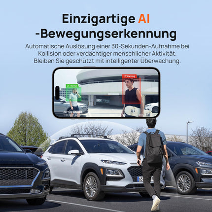 70mai autoregistraator 4K Omni, 4K+1080P 360-kraadine esi- ja tagakaamera kahekordse STARVIS 2 HDR-iga, 4G LTE, tehisintellektiga liikumistuvastus, öine nägemine, GPS 5GHz WiFi 6, 24H parkimisrežiim, rakenduse juhtimine, 128GB SD-kaart