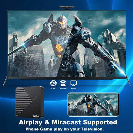 GREVA Android 13 teleriboks 8K Android TV Box 4G RAM 64G ROM RK3528mini nutiteleriboks 8K HD voogedastusmeediapleier UHD eraldusvõime 2.4GHz/5.8GHz WiFi6 10/100M LAN Enternet Bluetooth 5.0