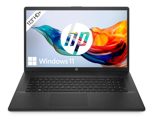 HP sülearvuti | 17,3-tolline HD+ ekraan | Intel Celeron N4120 | 8 GB DDR4 RAM | 256 GB SSD | Intel UHD Graphics | Windows 11 | QWERTZ | Must