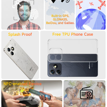 Ulefone Note 18 Ultra 5G nutitelefon, 12GB+256GB/SD-2TB mobiiltelefon ilma lepinguta 50MP+32MP 6.78" FHD+ 5450mAh Android 13 MTK Dimensity 720 mobiiltelefon 5G, kahe SIM-kaardiga 5G lukustamata mobiiltelefonid NFC 2-aastane garantii valge