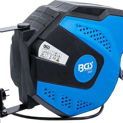 as - Schwabe automaatne kaablirull 15 m H07RN-F 5G2.5 &amp; BGS 3321 | Automaatne kaablirull | 15 m + 1 m toitekaabel | 180° külgsuunas pööratav | koos kinnitusklambriga