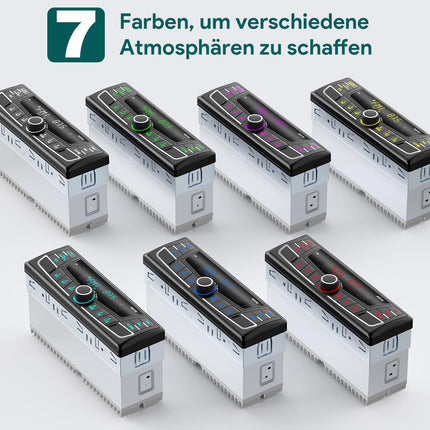 RDS autoraadio Bluetooth, Wistrue FM/AM/7 värvi autoraadio Bluetooth käed-vabad süsteemiga, 1Din autoraadio USB/AUX/SD/MP3 mängijaga, ühildub iOS ja Androidiga (mitmevärviline)
