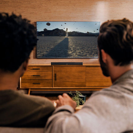 Bose Smart Dolby Atmos Soundbar, Bluetooth-kõlar integreeritud Amazon Alexa hääljuhtimisega ja töötab Google Assistantiga, must