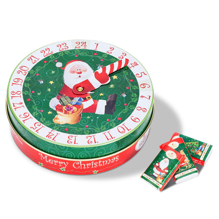 Heidel Advent Calendar Tin Christmas Time - 27 Milk Chocolate Bars (72g)