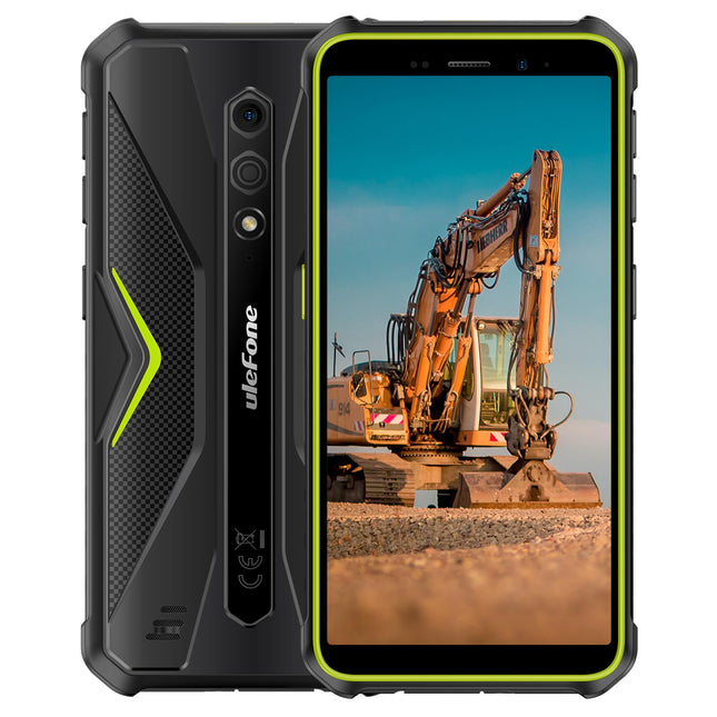 Ulefone Android 13 4G Outdoor Smartphone, Armor X12 – 6GB+32GB, 5.45" IP68 IP69K Rugged Phone Unlocked, Dual SIM+SD 3 Card Slots, 13MP Underwater Camera, Glove Mode, GPS NFC Green