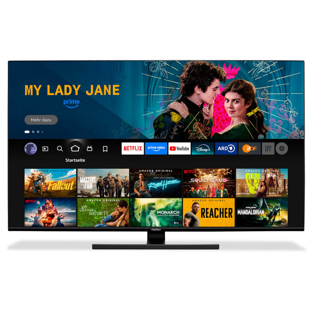MEDION X16532 (MD 31413) 163,9 cm (65-tolline) QLED-teler (Fire TV, 4K nutiteler, Dolby Vision HDR, Dolby Atmos, Netflix, Prime Video)