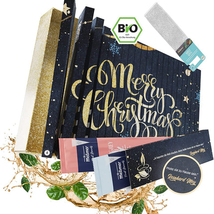 Pöffi premium-klassi orgaanilise tee advendikalender 2024 - Meßmeri orgaanilise teega - Jõulutee - Mahe- ja vihmametsade liit - Vegan - Advendikalendertee