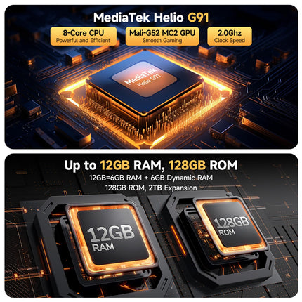 Ulefone Armor X32 välistingimustes kasutatav mobiiltelefon 12GB+128GB/2TB, MTK G91 48MP + 20MP öise nägemisega 5.65" Corning Glass, uuendatav Android 15-le, 5500mAh IP68 nutitelefon, kahe SIM-kaardi pesa, sõrmejäljelugeja, NFC, 2-aastane garantii - must