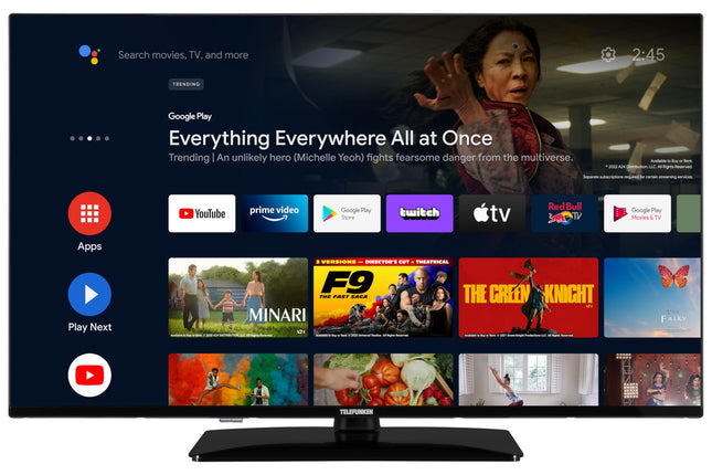 Telefunken TV 43 inch Android Smart TV (4K UHD, HDR, Triple Tuner, Bluetooth, Dolby Atmos) D43U750X2CWI