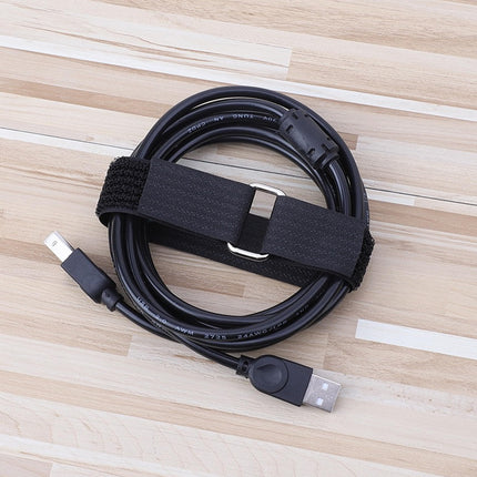 Reusable cable ties, 10 m x 2 cm, hook and loop straps with 50 buckles, adjustable cable ties, fastening cable ties for cable management, cable organizer